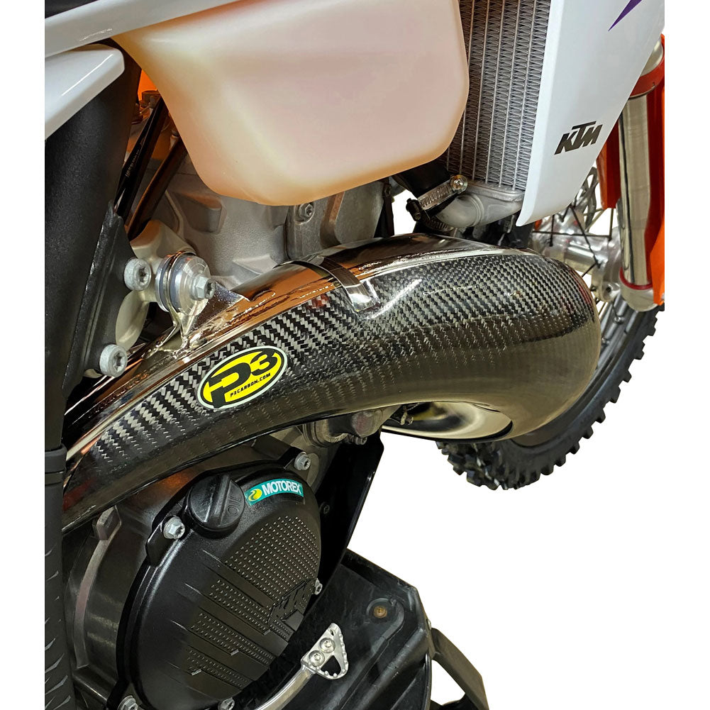 P3 Carbon MAXCoverage Pipe Guard GASGAS EC 250 (Fuel Injected) 2024–2026