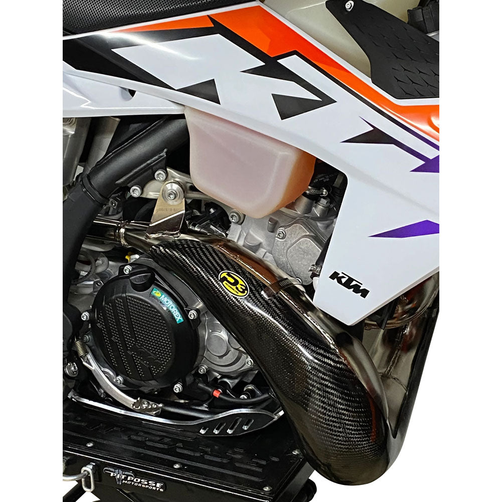 P3 Carbon MAXCoverage Pipe Guard GASGAS EC 250 (Fuel Injected) 2024–2026