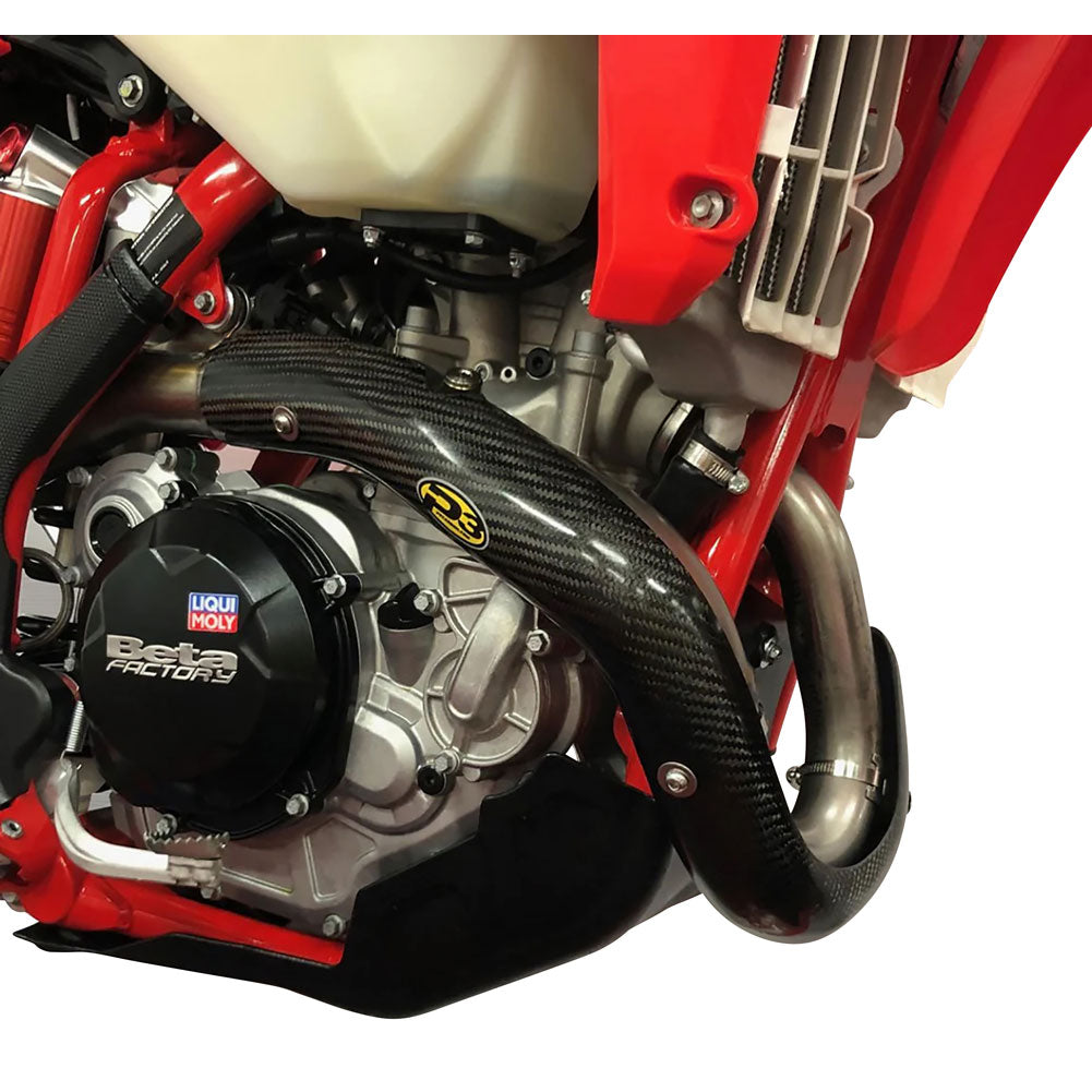 P3 Carbon MAXCoverage Head Pipe Heat Shield Beta 350 RR 2023–2026