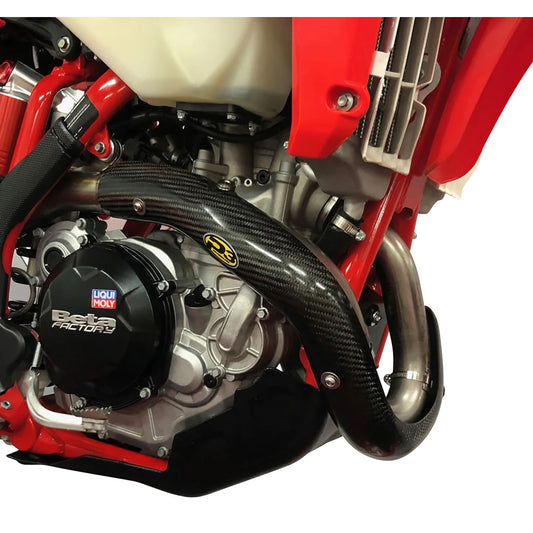 P3 Carbon MAXCoverage Head Pipe Heat Shield Beta 350 RR 2023–2026