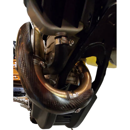 P3 Carbon Head Pipe Heat Shield KTM 450 SMR 2022-2027