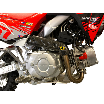 P3 Carbon Head Pipe Heat Shield Honda CRF110F 2019–2026