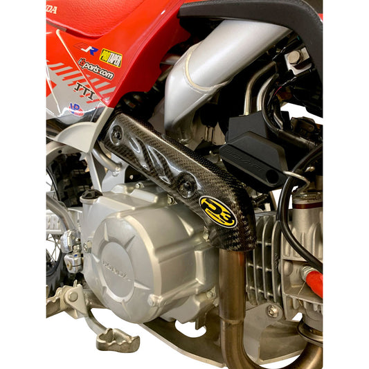 P3 Carbon Head Pipe Heat Shield Honda CRF110F 2019–2026