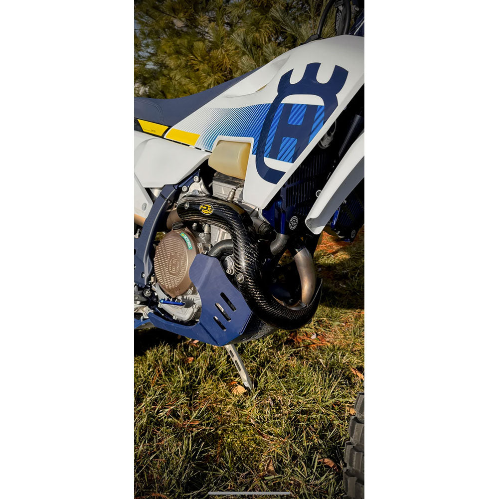 P3 Carbon MAXCoverage Head Pipe Heat Shield KTM 350 EXC-F 2024–2026