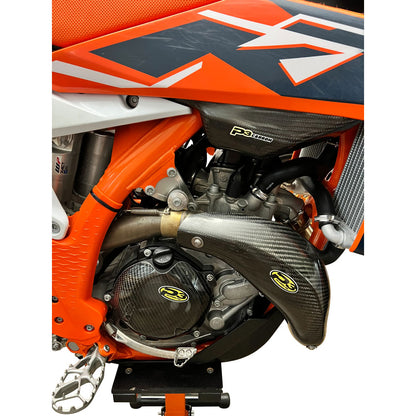 P3 Carbon MAXCoverage Head Pipe Heat Shield KTM 450 SMR 2022-2027