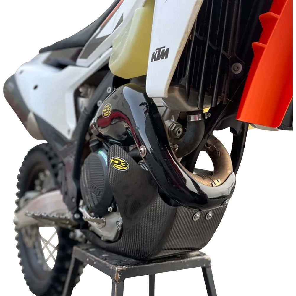 P3 Carbon Skid Plate with Linkage Guard KTM 250 SX-F 2022–2027