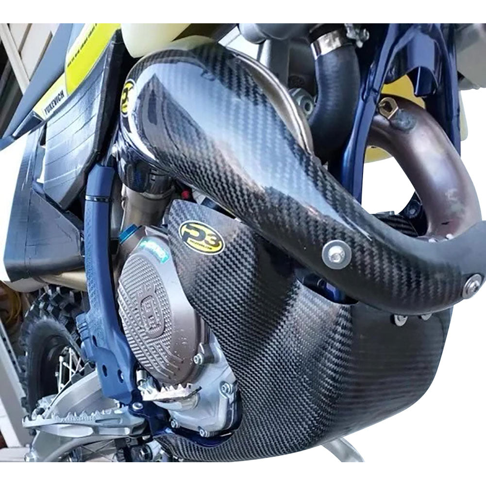 P3 Carbon Skid Plate with Linkage Guard KTM 250 SX-F 2022–2027