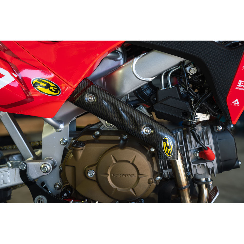 P3 Carbon Head Pipe Heat Shield Honda CRF110F 2019–2026