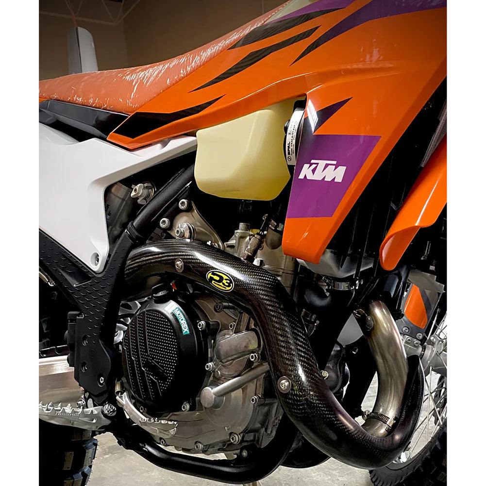 P3 Carbon MAXCoverage Rhino Head Pipe Heat Shield GASGAS EC 450F 2024–2025