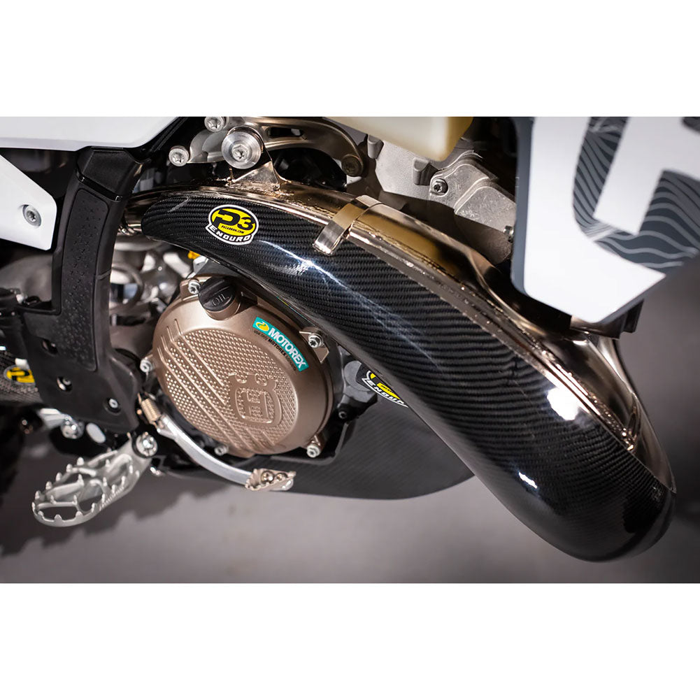 P3 Carbon MAXCoverage Rhino Pipe Guard GASGAS MC 300 2024-2026