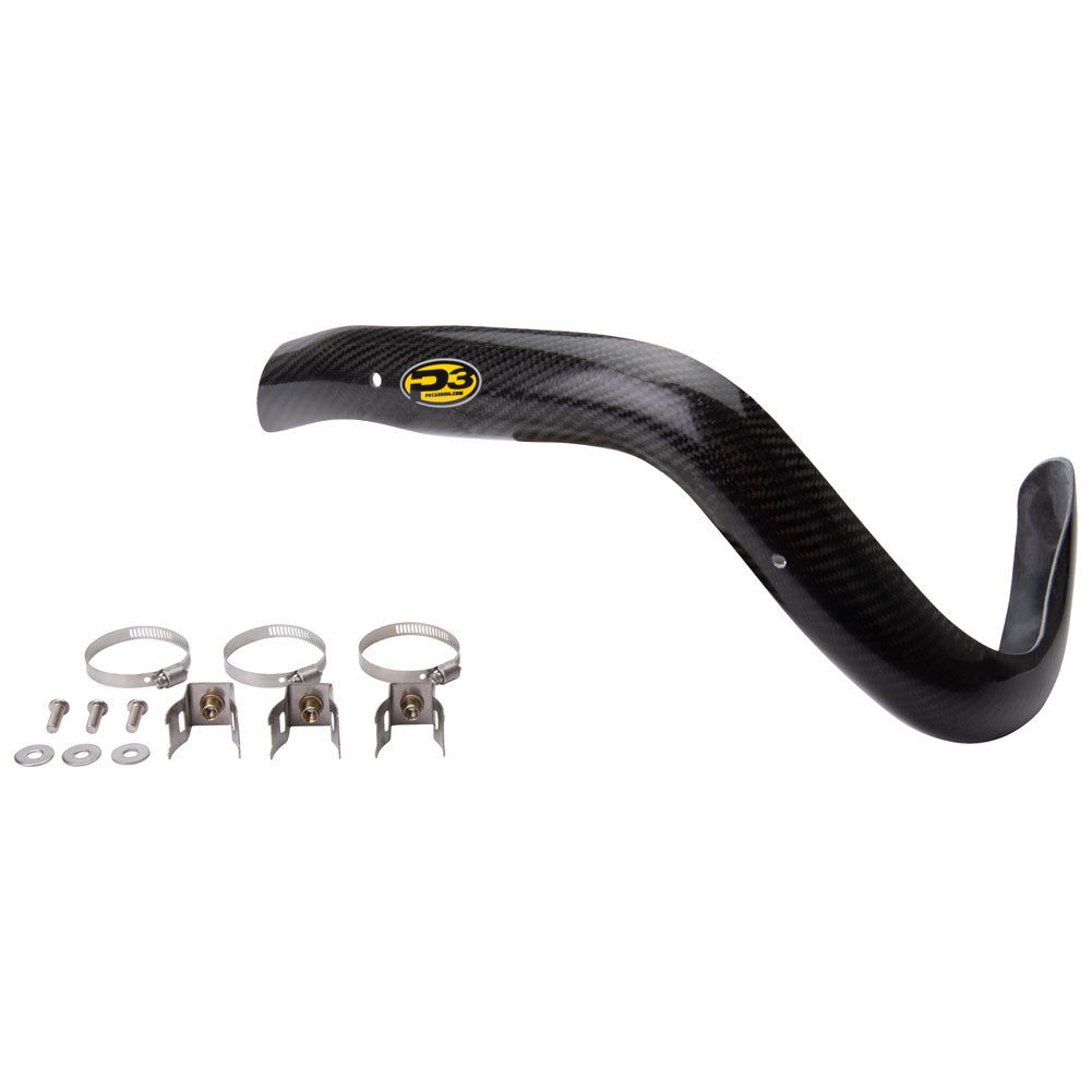 P3 Carbon MAXCoverage Head Pipe Heat Shield Husqvarna FE 350 2020–2023