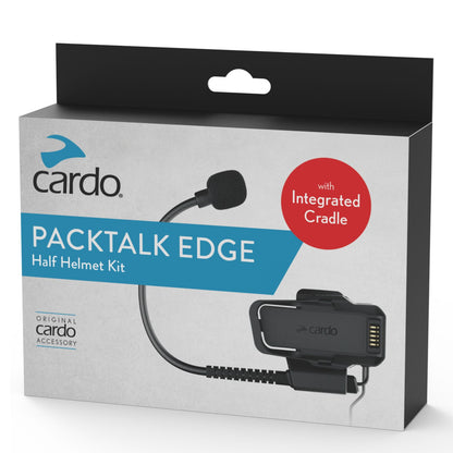 Cardo Packtalk Edge Half Helmet Kit w/ Integrated Cradle