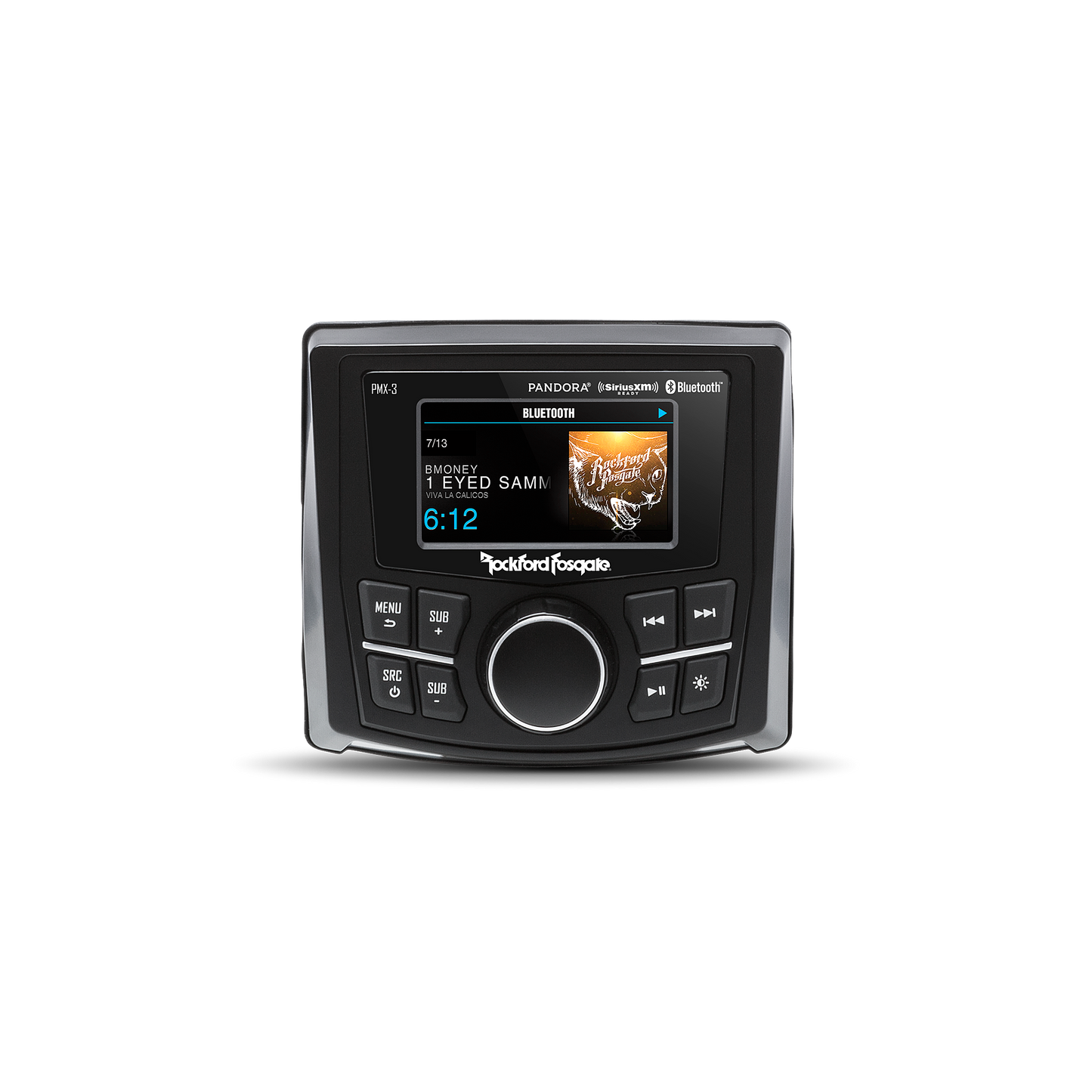 Rockford Fosgate Compact Digital Media Receiver w/ 2.7" Display