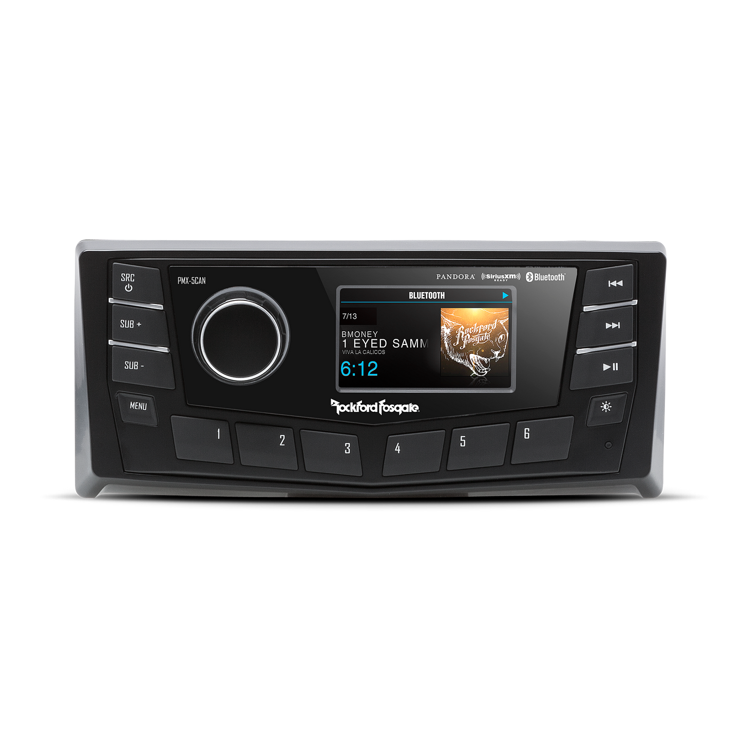 Rockford Fosgate Marine AM/FM/WB Multi-Zone Digital Media Receiver 2.7" Display w/ CAN-bus