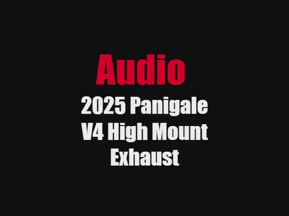 Vandemon High Mount Exhaust System Ducati Panigale V4 and V4S 2025