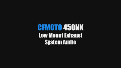 Vandemon Exhaust Stainless Steel Low Mount System CFMOTO 450NK 2023-2024