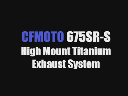Vandemon High Mount Titanium Exhaust System CFMOTO 675SR-R, 675SR-S, 675SS 2024-2025