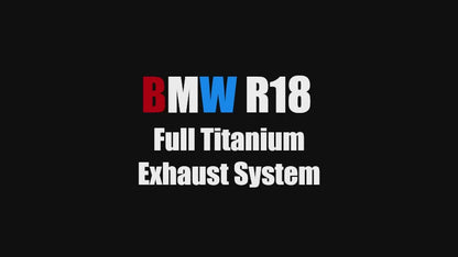 Vandemon Long Titanium Exhaust System BMW R18 2020-2025 Bagger/Classic