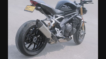 Vandemon Bimodal Titanium Stealth Slip-On Muffler Triumph Speed Triple 1200RS & RR 2021-2024