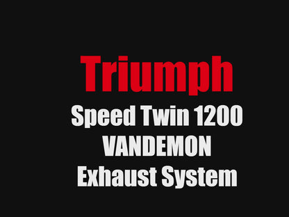 Vandemon Polished Titanium Exhaust Triumph Speed Twin 1200 2019-2024