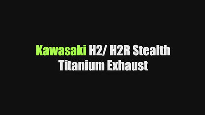 Vandemon Bimodal Stealth Polished Titanium Exhaust System Kawasaki H2 H2R 2015-2025