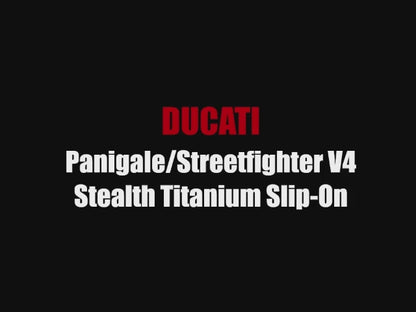 Vandemon Bimodal Stealth Titanium Slip-On Ducati Panigale & Streetfighter V4/V4S/V4R 2018-2024*