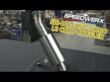 Speedwerx L2 Competition Series Lightweight Muffler Stainless Steel Ski-Doo Gen 4 Summit 850 E-TEC Turbo 2020-2022