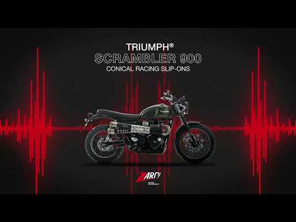 ZARD Conical "Slip-On" Triumph Scrambler 900 Exhaust 2021-2023
