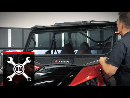 Tusk UTV Folding Glass Windshield with Windshield Wiper Kawasaki Teryx 800 2016–2025