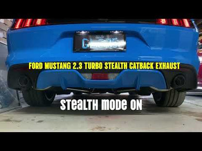 Vandemon Ford Mustang 2.3 ECO Boost Bimodal Stealth Cat back Exhaust System 2015+