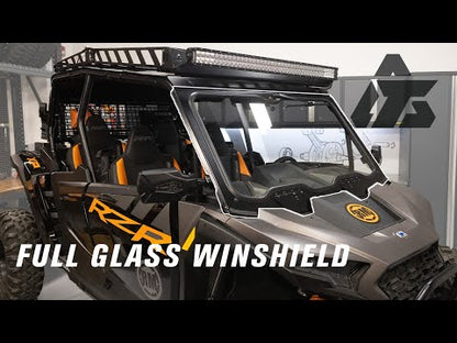 Tusk UTV Full Glass Windshield With Vent and 12" Windshield Wiper Polaris RZR 900 Trail 2014–2020