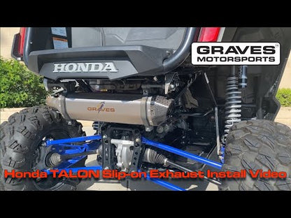 Graves Cat-Back Slip-on Exhaust System Honda Talon 1000R/1000X-4 2019-2023