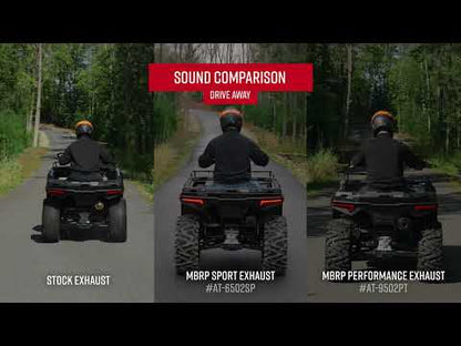 MBRP Slip-on combination w/Sport Muffler Polaris Sportsman 400 2001-2005