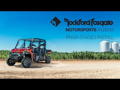 Rockford Fosgate 400 watt stereo, front lower speaker, subwoofer kit Polaris RANGER® models (Gen-1) 2015-2017