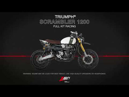 ZARD Exhaust Twin Full Kit Triumph Scrambler 1200 2019-2023
