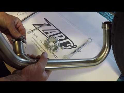 ZARD Slip-On Exhaust With Oem Catalyzer Kit Triumph Bonneville T100 2017-2020