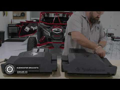 Rockford Fosgate 1,000 Wat Rear Subwoofer Solution (Gen-3) Can-Am MAVERICK X3 MAX