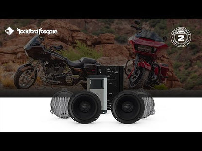 Rockford Fosgate Stage Speaker & Amp Kit Harley-Davidson Street Glide & Road Glide (Gen-3) 2014-2023