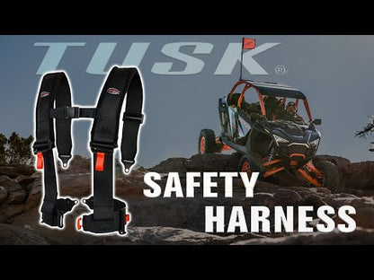 Tusk 4 Point 3 inch H-Style Safety Harness Polaris GENERAL 1000 Deluxe EPS 2016-2025