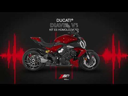 ZARD "Mako" Slip-On Kit Exhaust Ducati Diavel V4 Exhaust 2023-2024