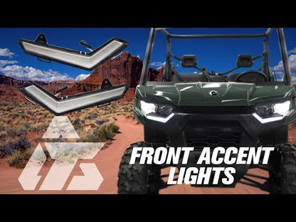 Tusk LED Front Accent Lights with Turn Signals Can-Am Commander 1000 DPS 2021–2025
