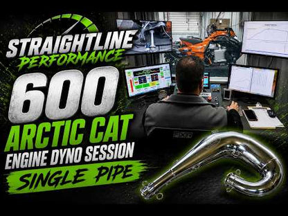 Straightline Performance Single Pipe (Ceramic coated) Arctic Cat Catalyst 600 2024-2027