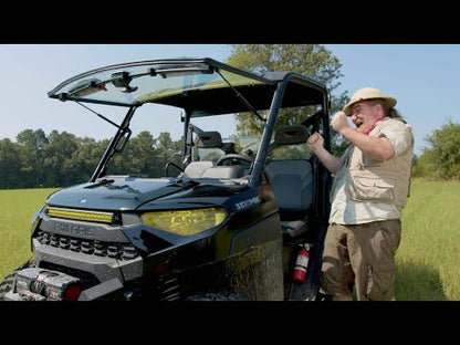 Seizmik Flip-Up Vented Windshield (Scratch Resistant Polycarbonate) Can-Am Defender