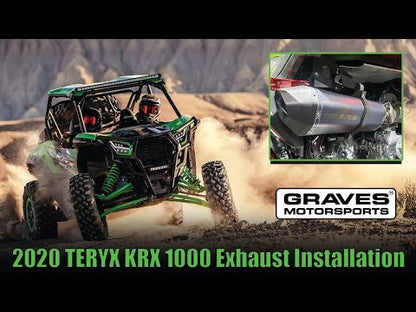 Graves Full Titanium Exhaust System Kawasaki Teryx KRX 1000 2020-2023