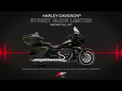 ZARD Exhaust Street Glide Limited 2:1 Full Kit Harley Davidson 2025-2026