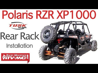 Tusk UTV Rear Bumper, Cargo Rack, and Spare Tire Carrier Polaris RZR XP 1000 2014–2016