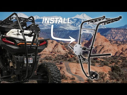 Tusk UTV Rear Bumper, Cargo Rack, and Spare Tire Carrier Polaris RZR XP 1000 2019–2023