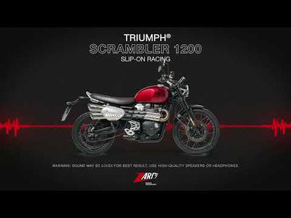 ZARD Slip-Ons Exhaust Triumph Scrambler 1200 2024-2025