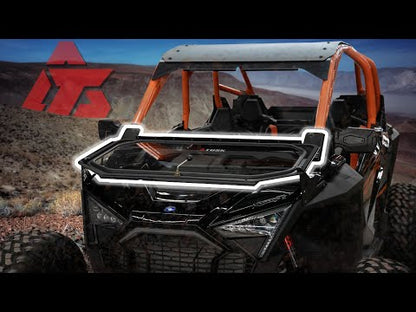 Tusk UTV Folding Glass Windshield with Windshield Wiper Polaris RZR Pro R 4 Premium 2022–2025