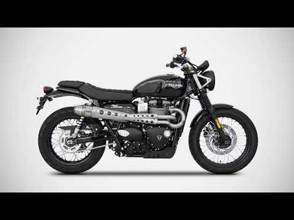 ZARD Exhaust "Conical" High Full Kit Triumph Scrambler 900 2021-2023